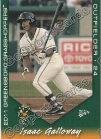 2011 Greensboro Grasshoppers Isaac Galloway