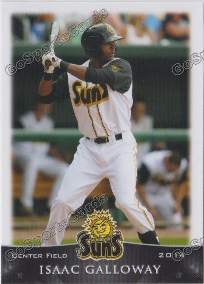 2014 Jacksonville Suns Isaac Galloway