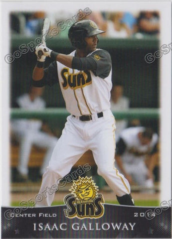 2014 Jacksonville Suns Isaac Galloway