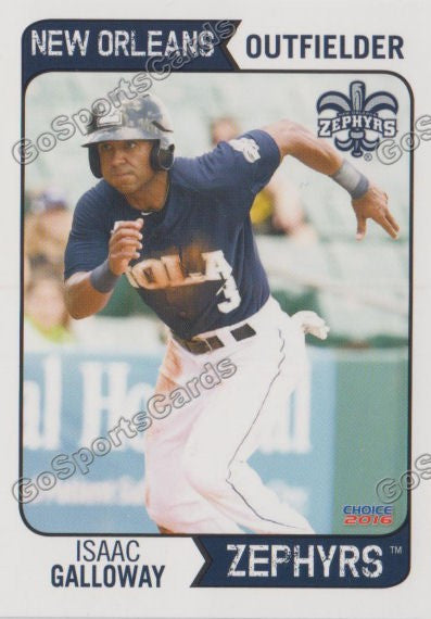 2016 New Orleans Zephyrs Isaac Galloway