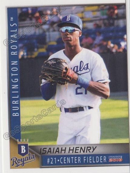 2018 Burlington Royals Isaiah Henry