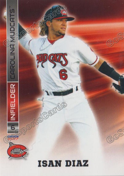 2017 Carolina Mudcats Isan Diaz