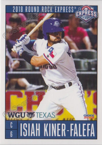 2018 Round Rock Express Isiah Kiner Falefa