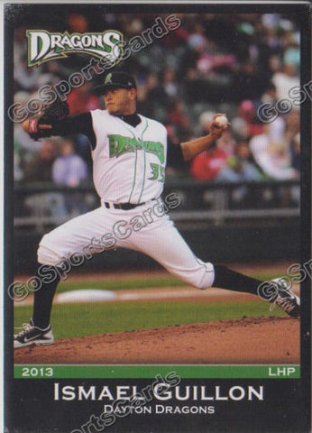 2013 Dayton Dragons Ismael Guillon