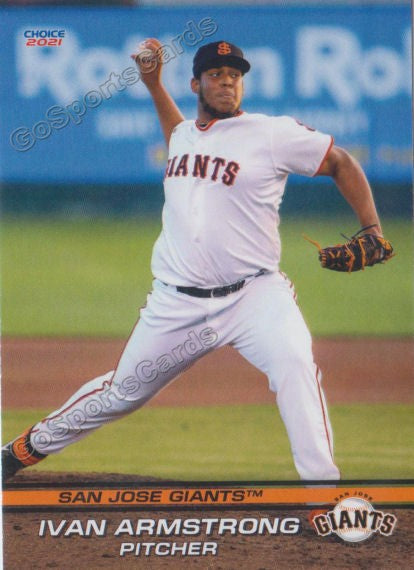 2021 San Jose Giants Ivan Armstrong