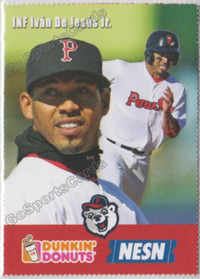 2018 Pawtucket Red Sox Dunkin Donuts SGA Ivan De Jesus Jr