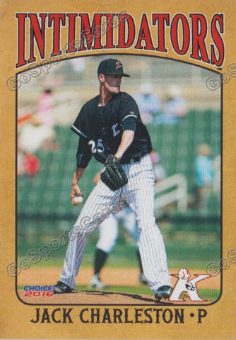  2016 Kannapolis Intimidators Jack Charleston