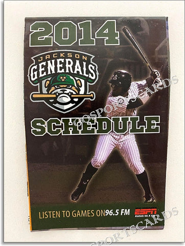2014 Jackson Generals Pocket Schedule