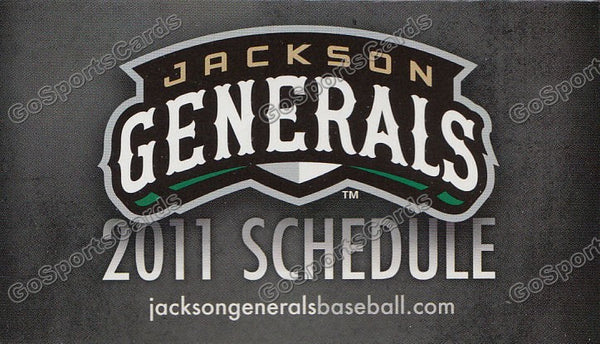 2011 Jackson Generals Pocket Schedule