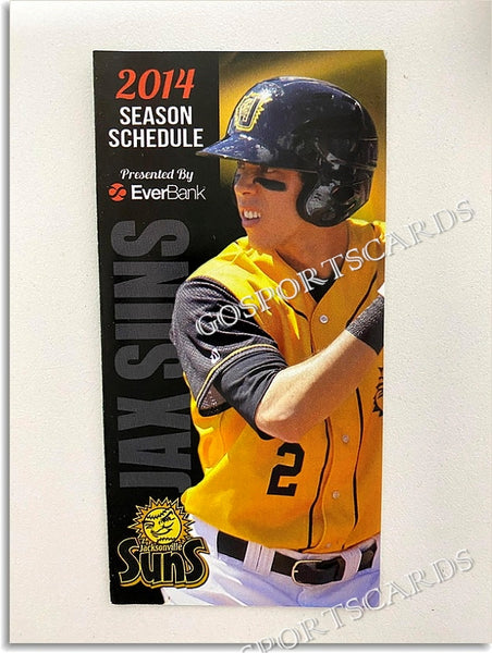 2014 Jacksonville Suns Pocket Schedule