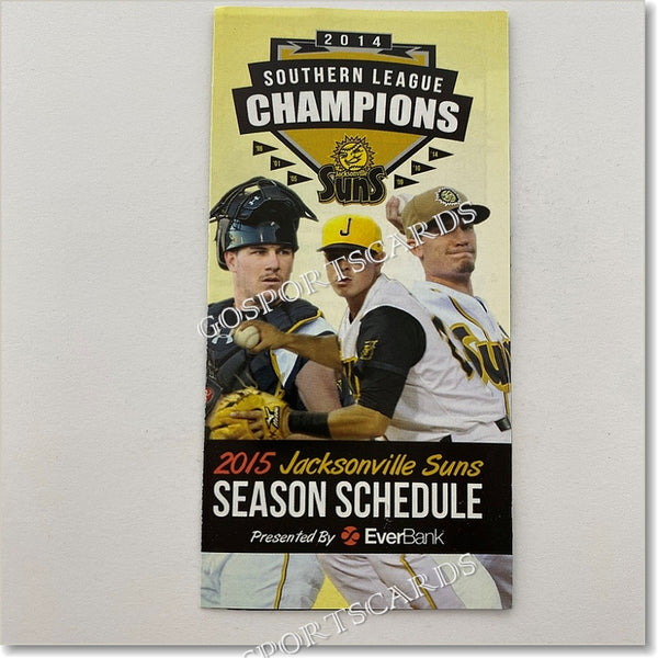 2015 Jacksonville Suns Pocket Schedule