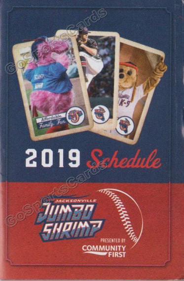 2019 Jacksonville Jumbo Shrimp Pocket Schedule