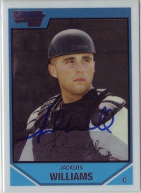 Jackson Williams 2007 Bowman Draft Picks Chrome (Autograph)