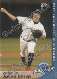 2011 Lakewood BlueClaws Jacob Borup