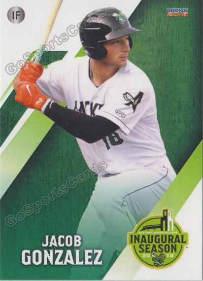 2018 Augusta GreenJackets Jacob Gonzalez