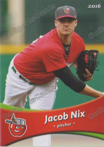 2016 Fort Wayne Tin Caps Jacob Nix
