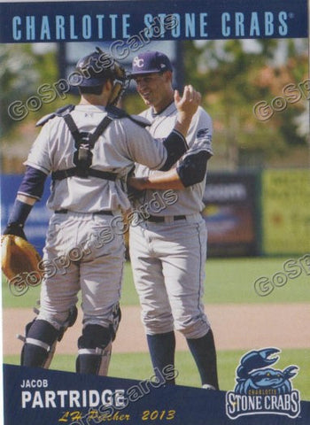 2013 Charlotte Stone Crabs Jake Jacob Partridge