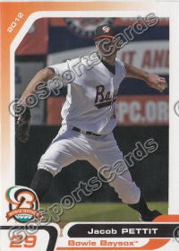 2012 Bowie Baysox Jake Jacob Pettit