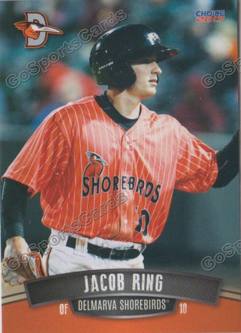 2017 Delmarva Shorebirds Jake Jacob Ring
