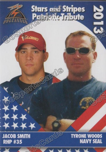 2013 Salem Keizer Volcanoes Stars and Stripes SGA Jacob Smith