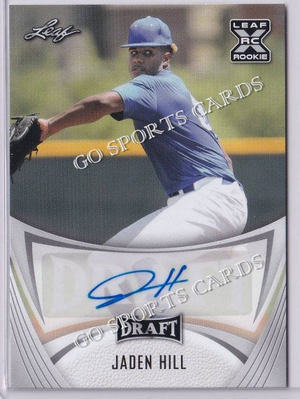 2021 Leaf Draft BA-JH1 Jaden Hill XRC Autograph