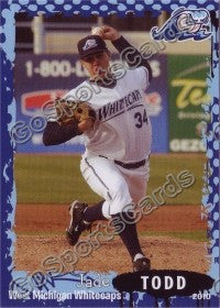 2010 West Michigan WhiteCaps Jade Todd