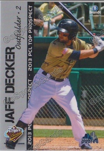 2013 Pacific Coast League Top Prospect PCL Jaff Decker