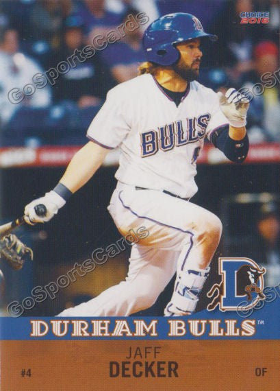 2016 Durham Bulls Jaff Decker