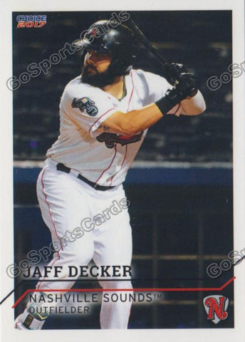 2017 Nashville Sounds Jaff Decker