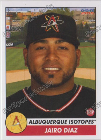2015 Albuquerque Isotopes Jairo Diaz