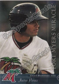 2012 Fort Myers Miracle Jairo Perez