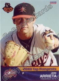 2008 Carolina League Top Prospects Jake Arrieta