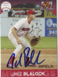 Jake Blalock 2003 Batavia Muckdogs (Autoraph)