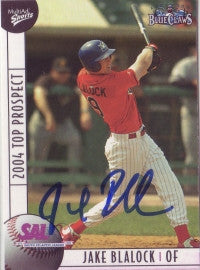 Jake Blalock 2004 South Atlantic League Top Prospect (Autograph)