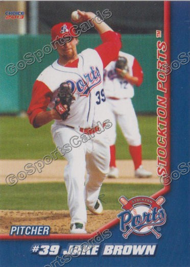 2013 Stockton Ports Jake Brown