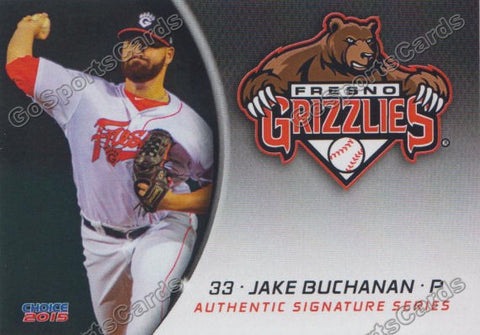 2015 Fresno Grizzlies Jake Buchanan