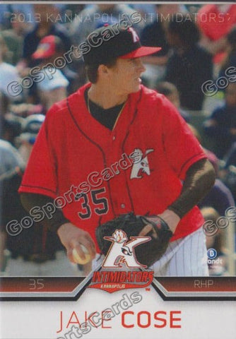 2013 Kannapolis Intimidators Jake Cose