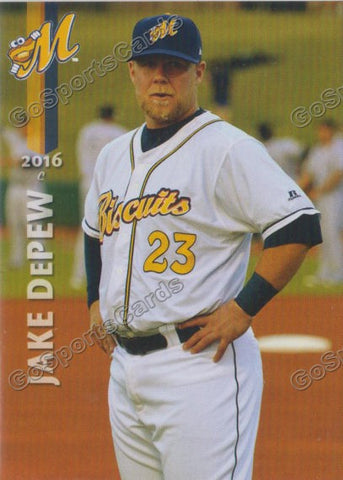 2016 Montgomery Biscuits Jake Depew