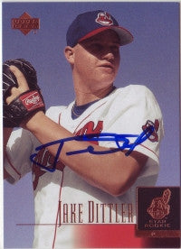 Jake Dittler 2001 Upper Deck Prospect Premieres #48 (Autograph)