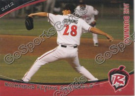 2012 Richmond Flying Squirrels Jake Dunning