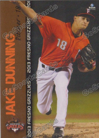 2013 Fresno Grizzlies Jake Dunning