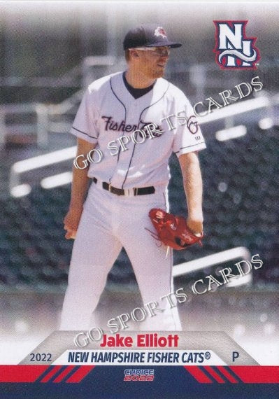 2022 New Hampshire Fisher Cats Jake Elliot