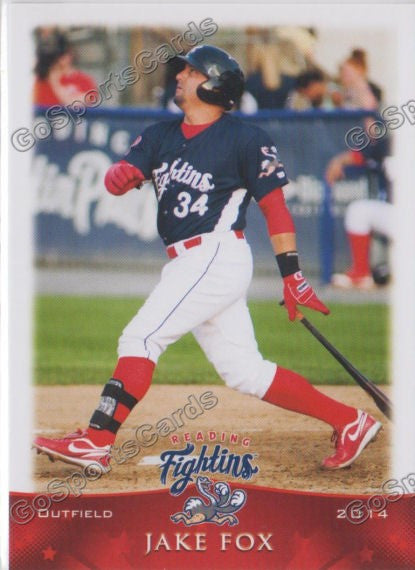 2014 Reading Fightin Phils Jake Fox