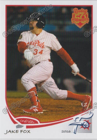 2016 Reading Fightin Phils Jake Fox