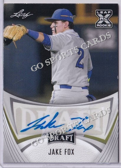 2021 Leaf Draft BA-JF1 Jake Fox XRC Autograph