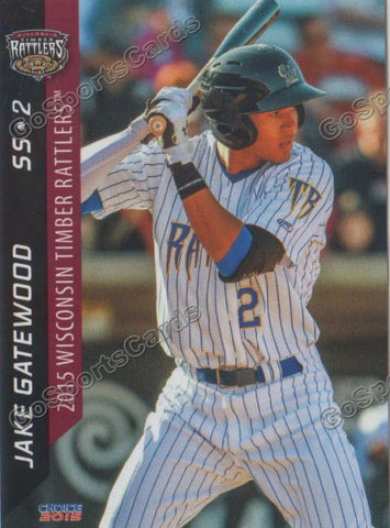 2015 Wisconsin Timber Rattlers Jacob Jake Gatewood