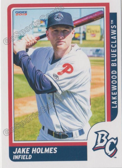 2019 Lakewood BlueClaws Jake Holmes