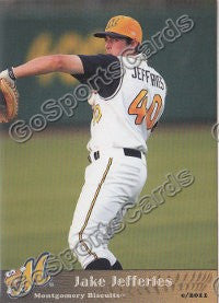 2011 Montgomery Biscuits Jake Jefferies