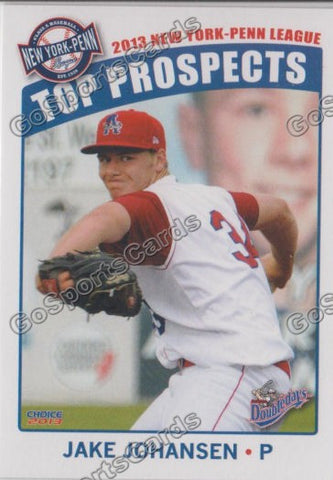 2013 New York Penn League Top Prospect NYPL Jake Johansen