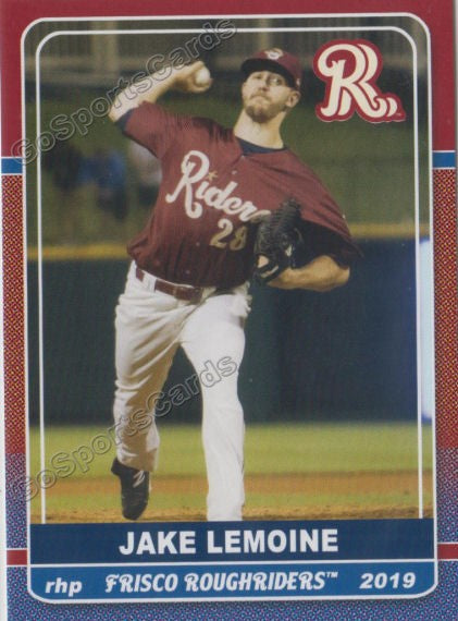 2019 Frisco RoughRiders Jacob Jake Lemoine